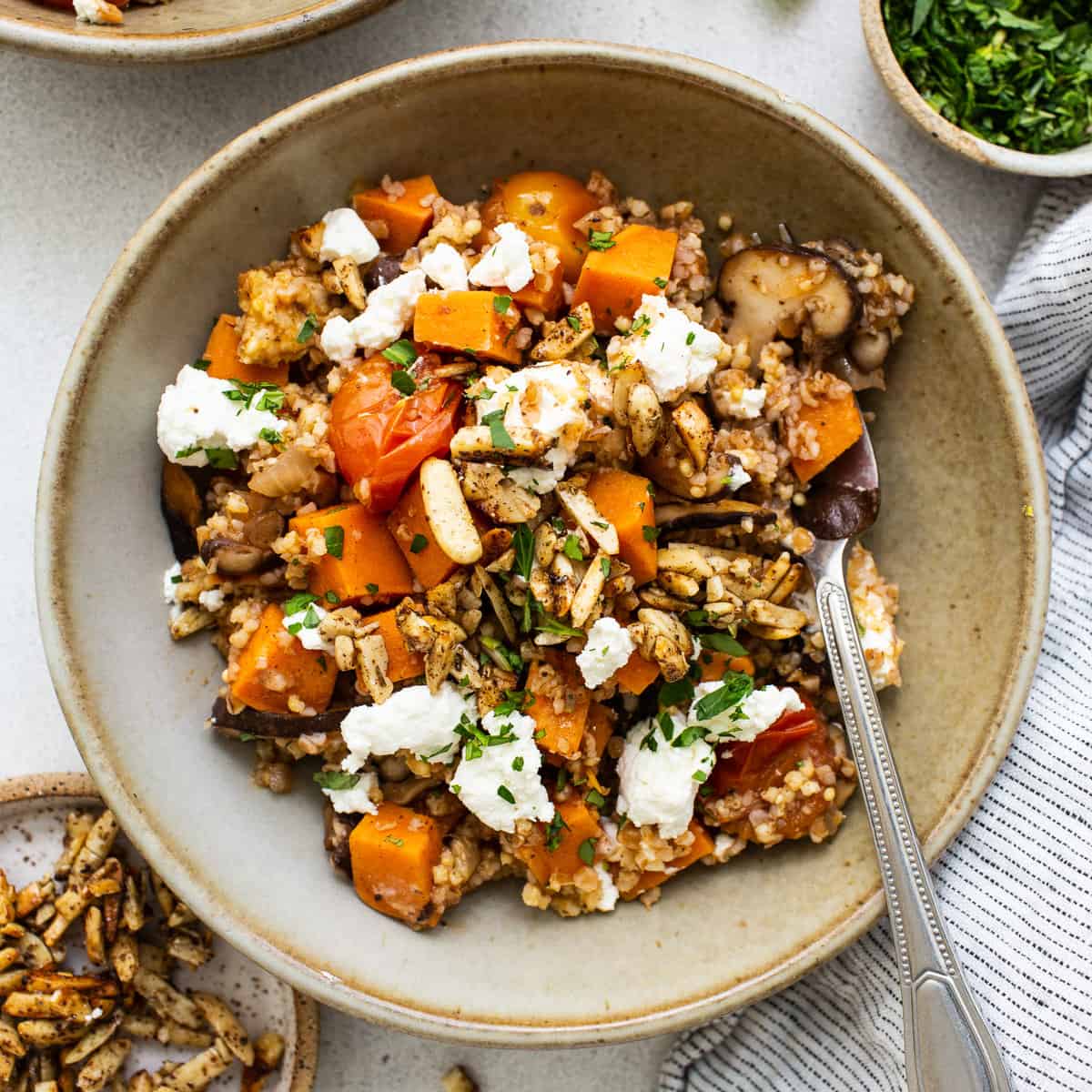 Wholesome Sweet Potato & Mushroom Grain Bowl for Easy Meal Prep